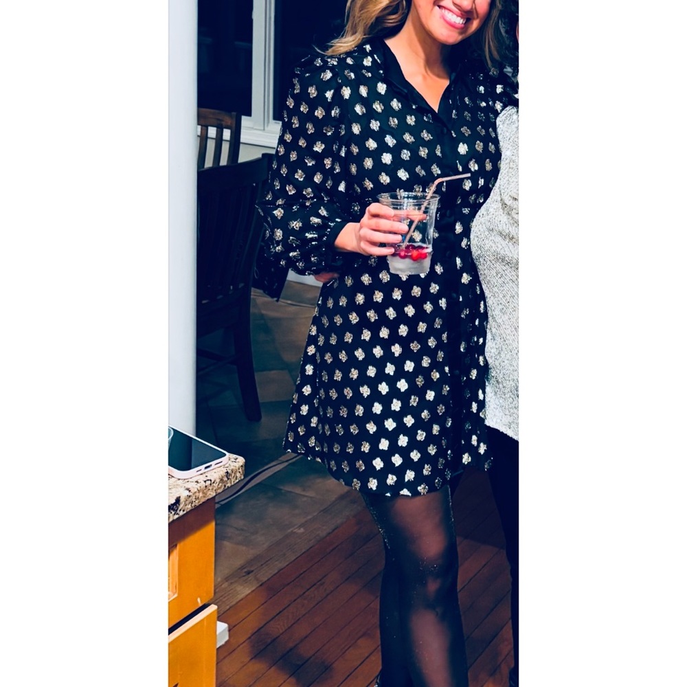 Elegant Black and Gold Dress